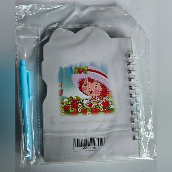 (Pick 1) Strawberry Shortcake Mini Notebook with Pen - Picture 9 of 11